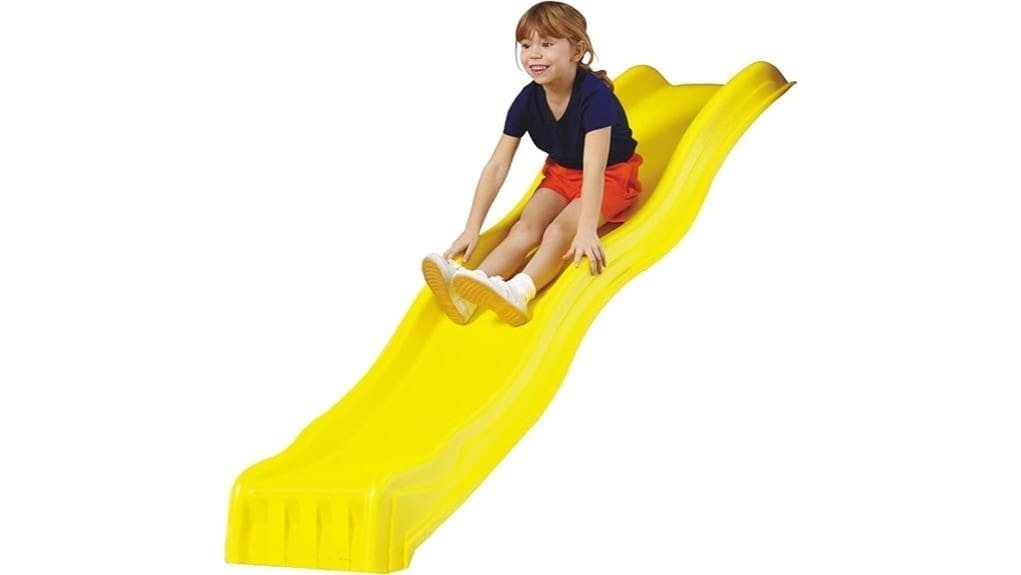 8 foot yellow plastic slide