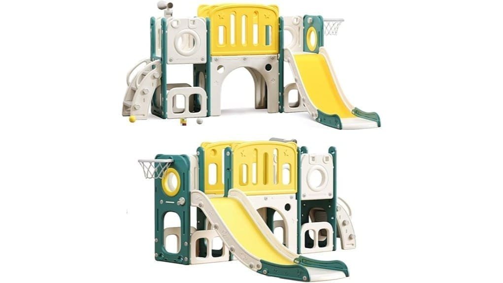 8 in 1 toddler climber slide playset