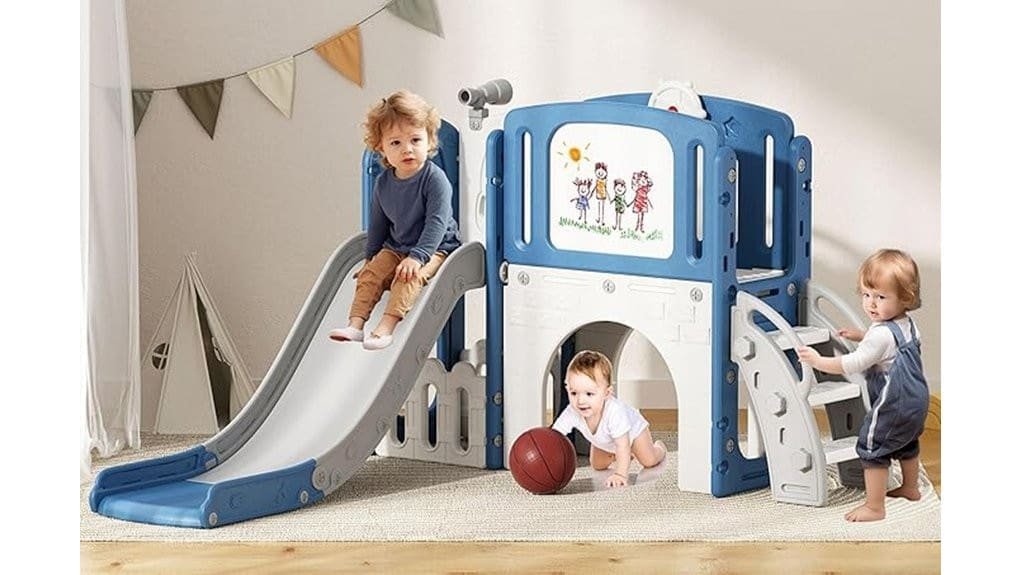 9 in 1 indoor toddler slide