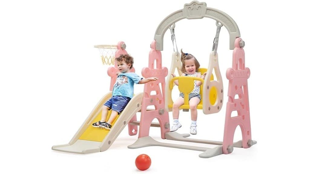 adjustable toddler slide with tunnel