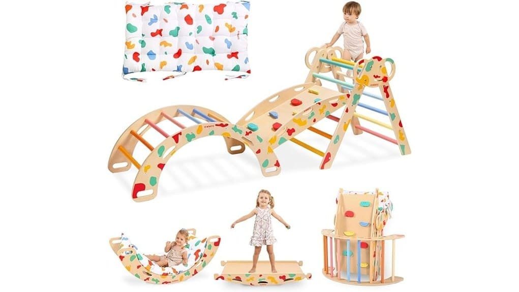 adjustable wooden climbing triangle