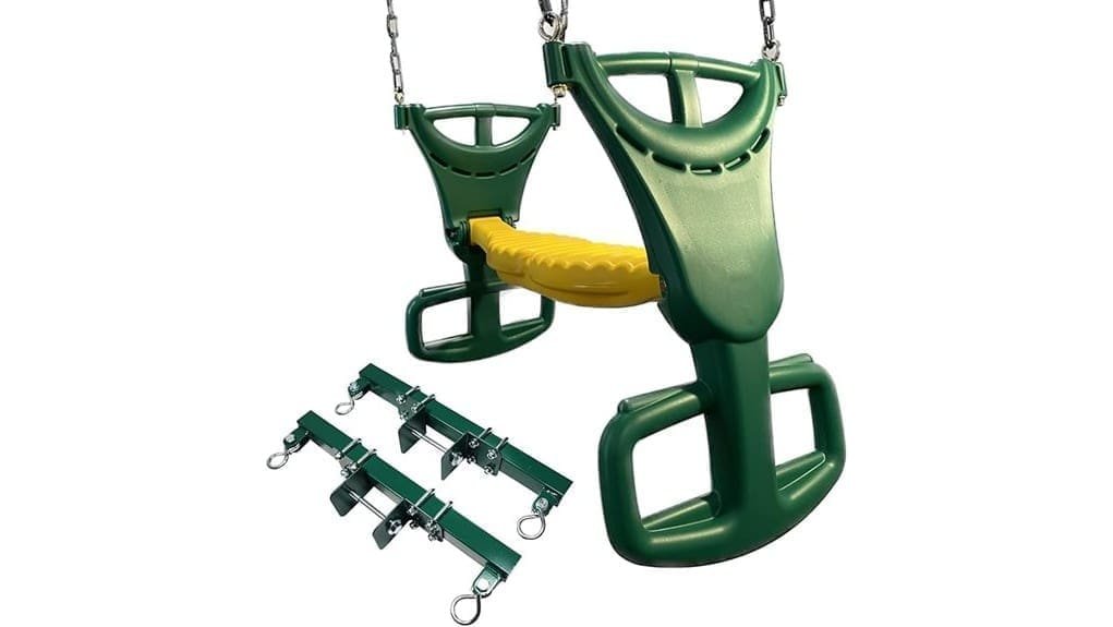 back to back double swing glider