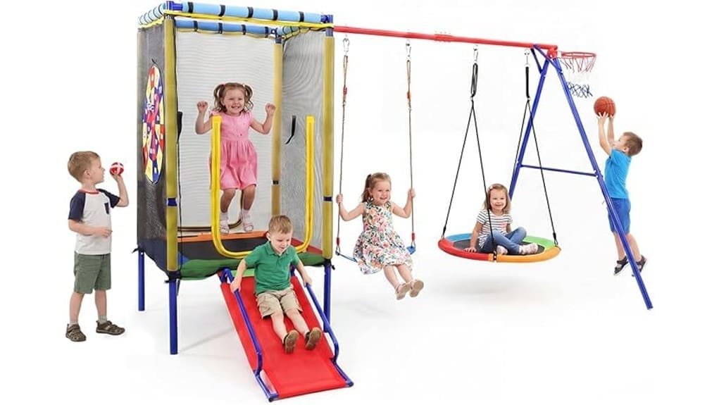 backyard 6 in 1 swing set