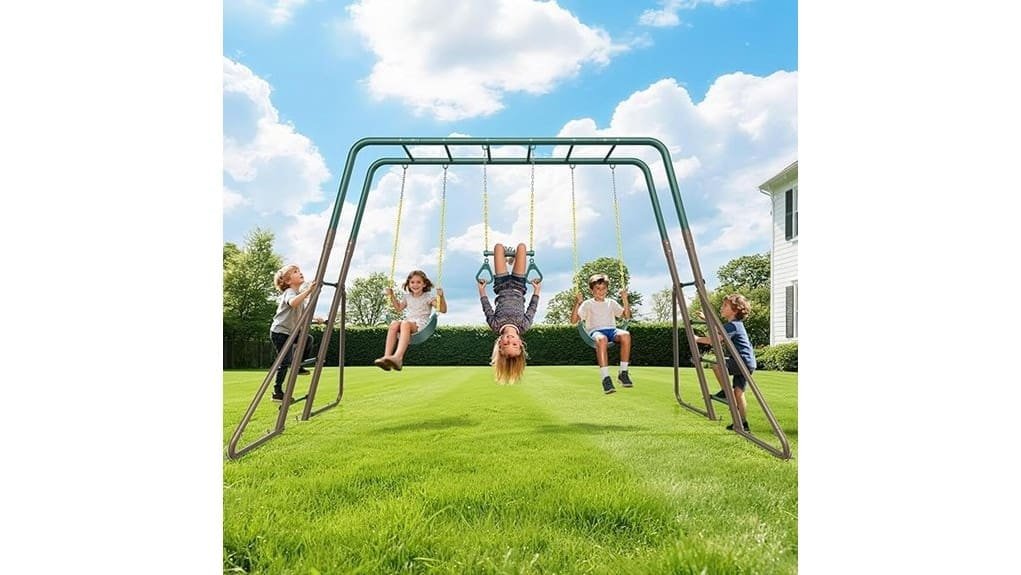 backyard hapfan swing set