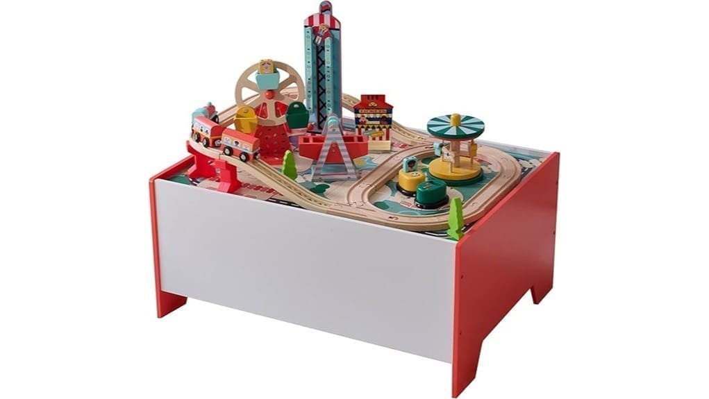 children s carnival themed train table