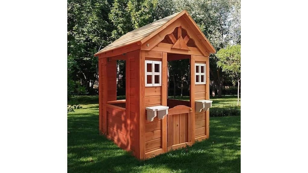 children s outdoor cottage playhouse