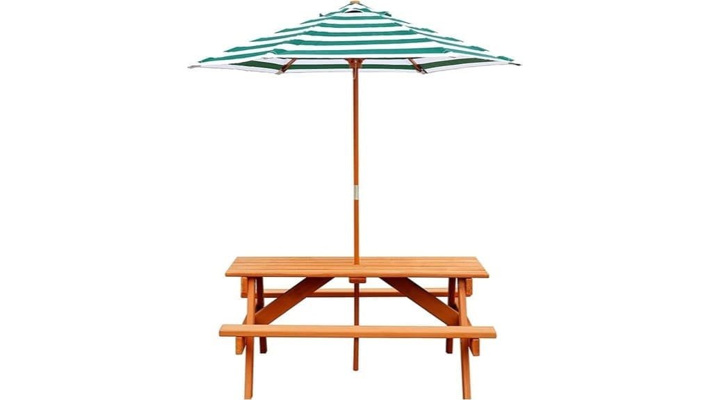 children s wooden picnic table