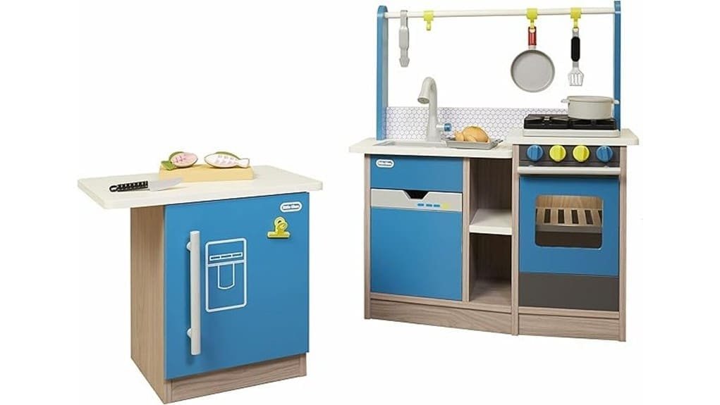 classic kids kitchen with island