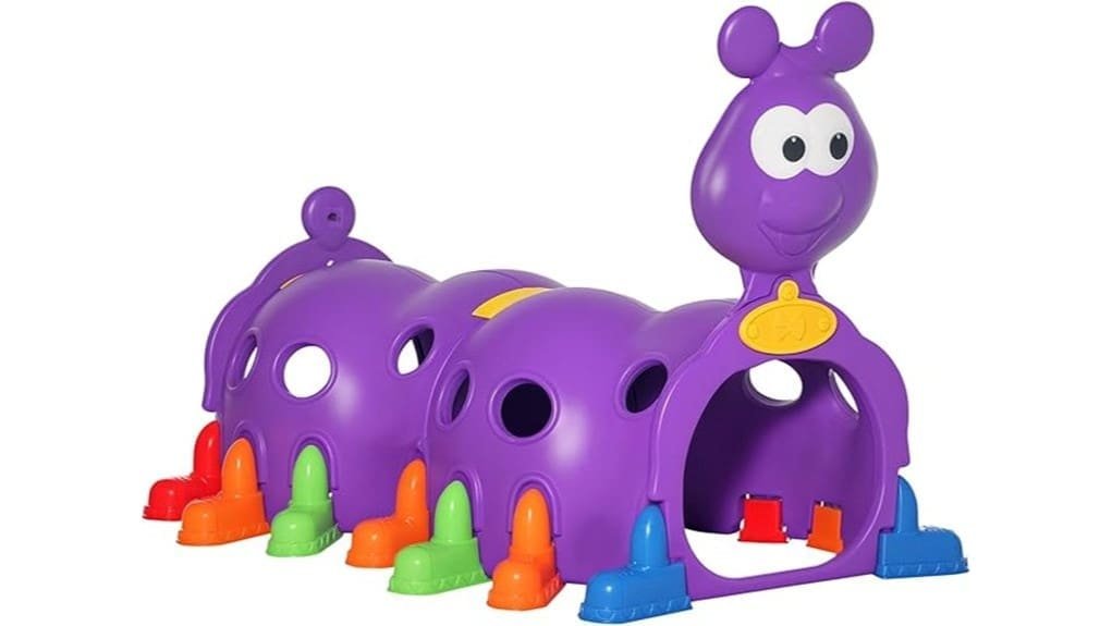 colorful collapsible caterpillar tunnel