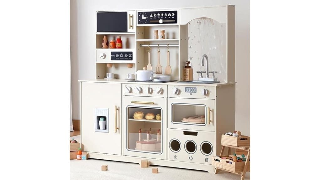colorful compact pretend kitchen