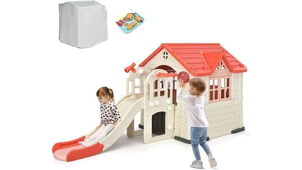 colorful durable backyard playhouse