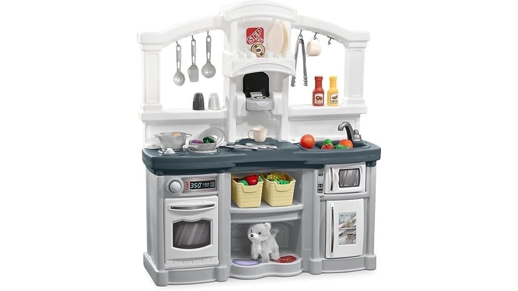 colorful pretend kitchen set