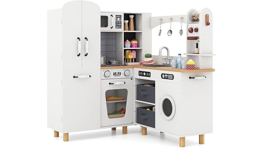 colorful realistic toy kitchen