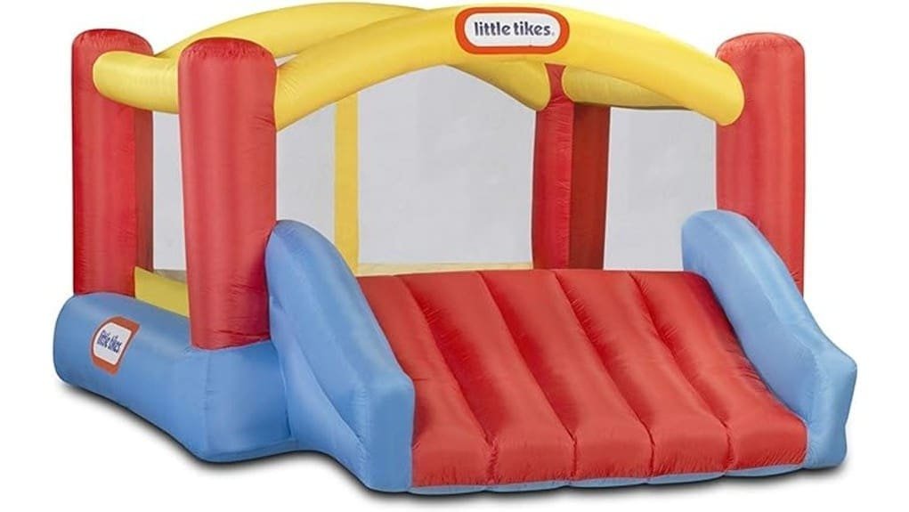 colorful toddler backyard bouncer
