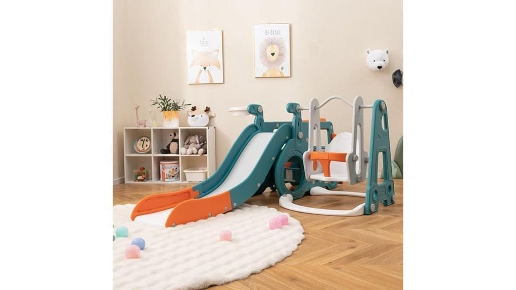 compact backyard playset features