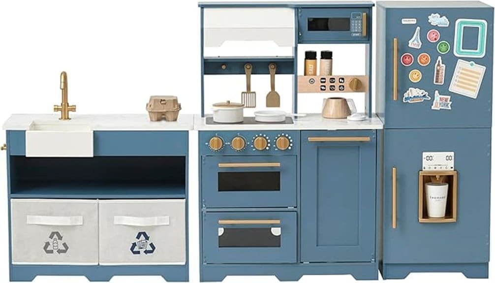 compact modular wooden playset