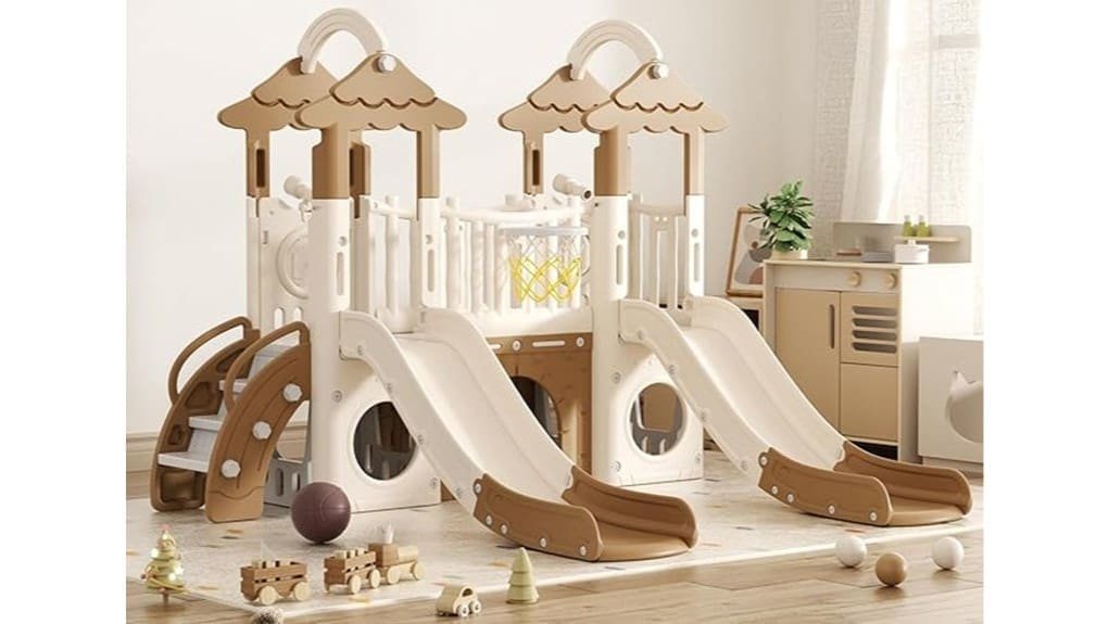 compact multifunctional toddler slide