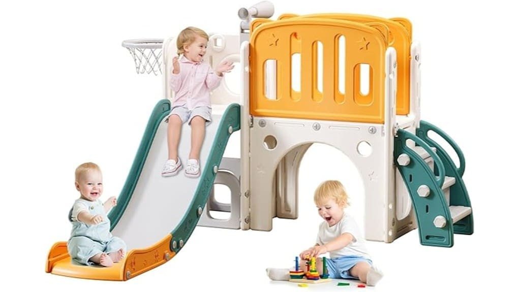 compact multifunctional toddler slide