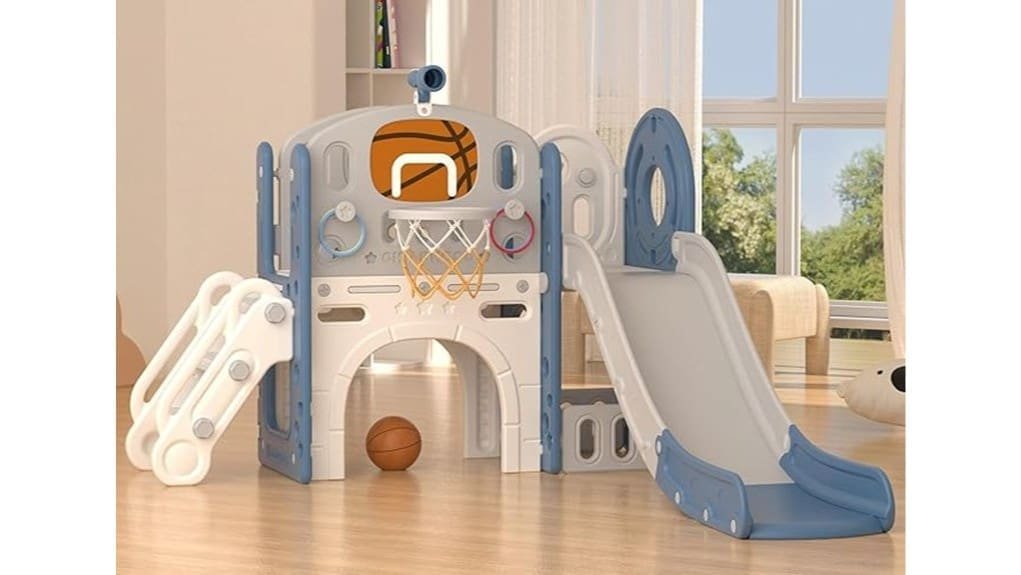 compact versatile indoor outdoor slide