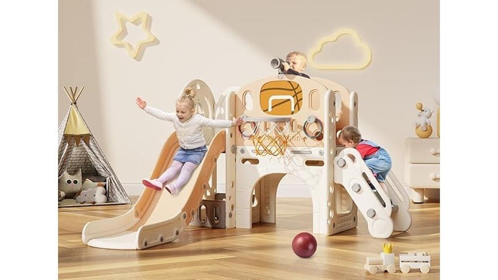 compact versatile toddler slide