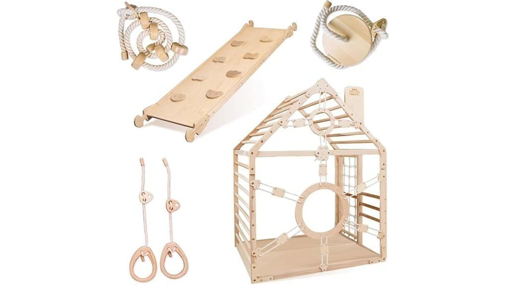 cozy wooden play space