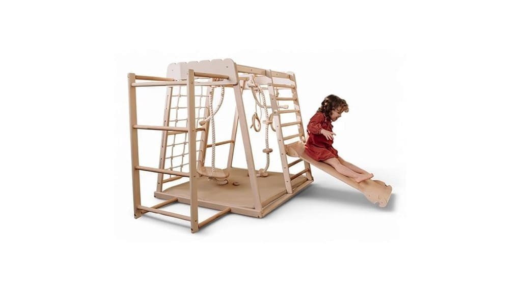 cozy wooden themed indoor playground