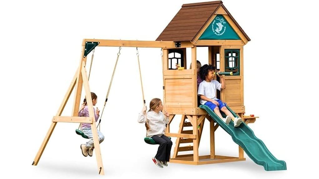 dolphin playground kids swingsets