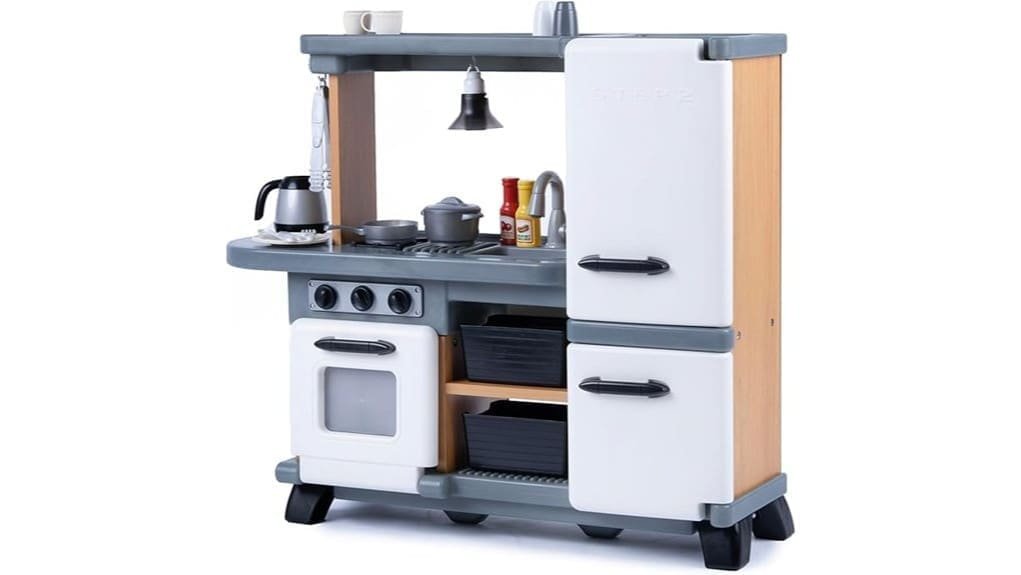 durable colorful interactive pretend kitchen