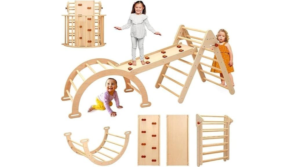 foldable pikler triangle climbing