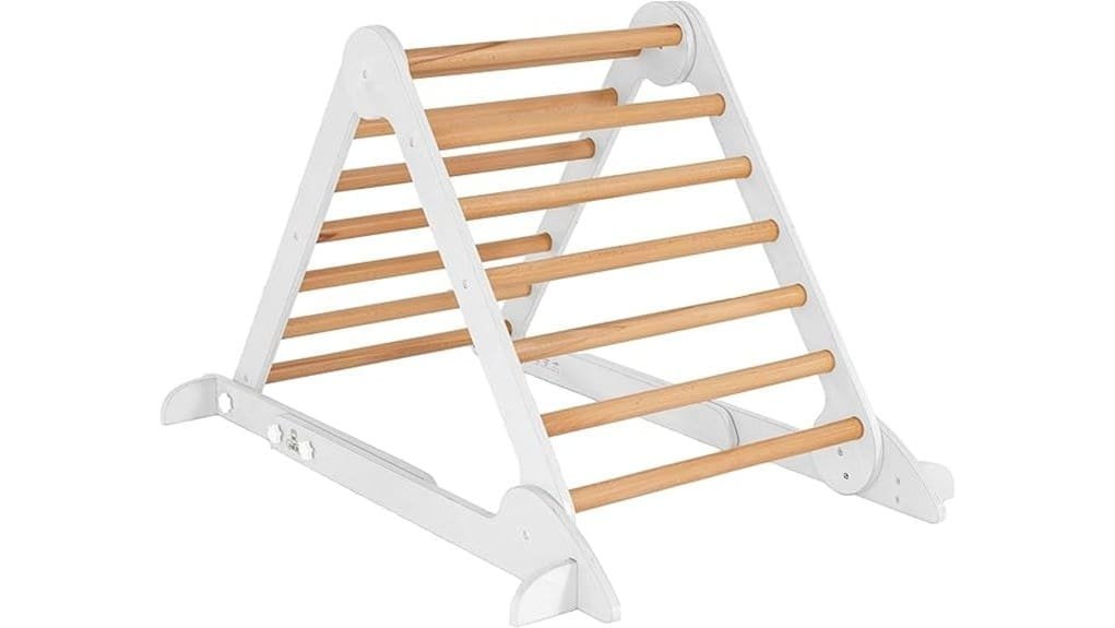 foldable wooden climbing triangle
