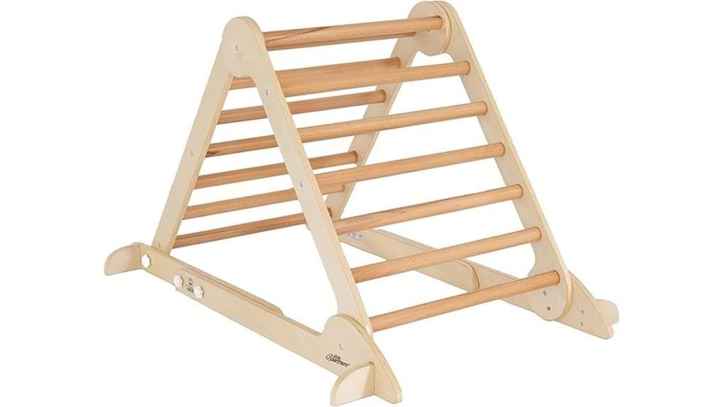 foldable wooden climbing triangle