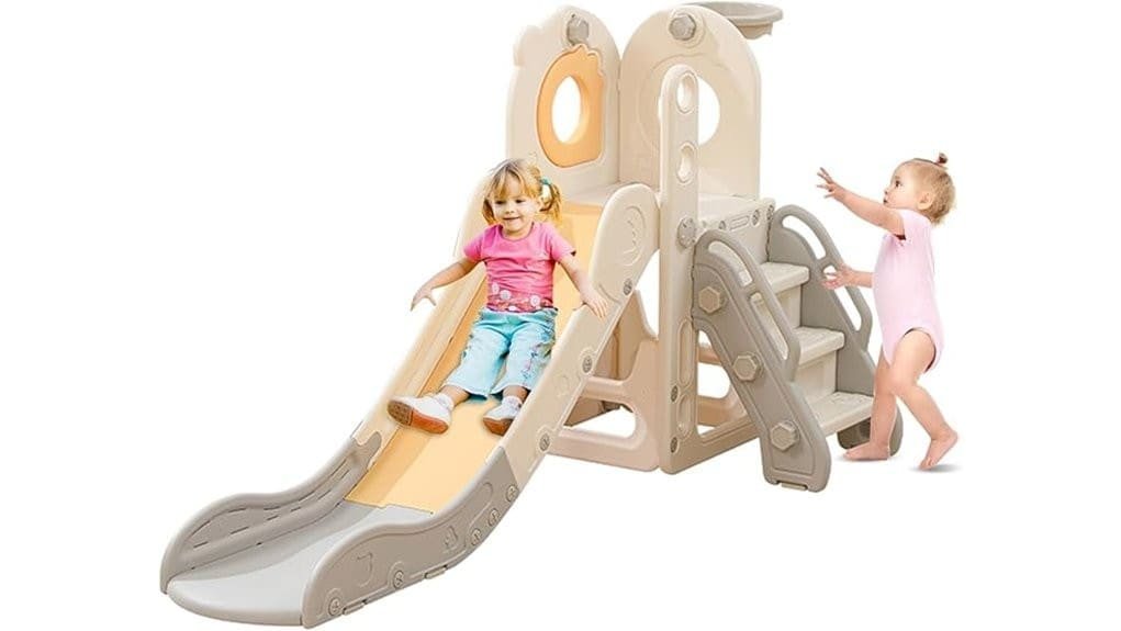 freestanding 5 in 1 toddler slide