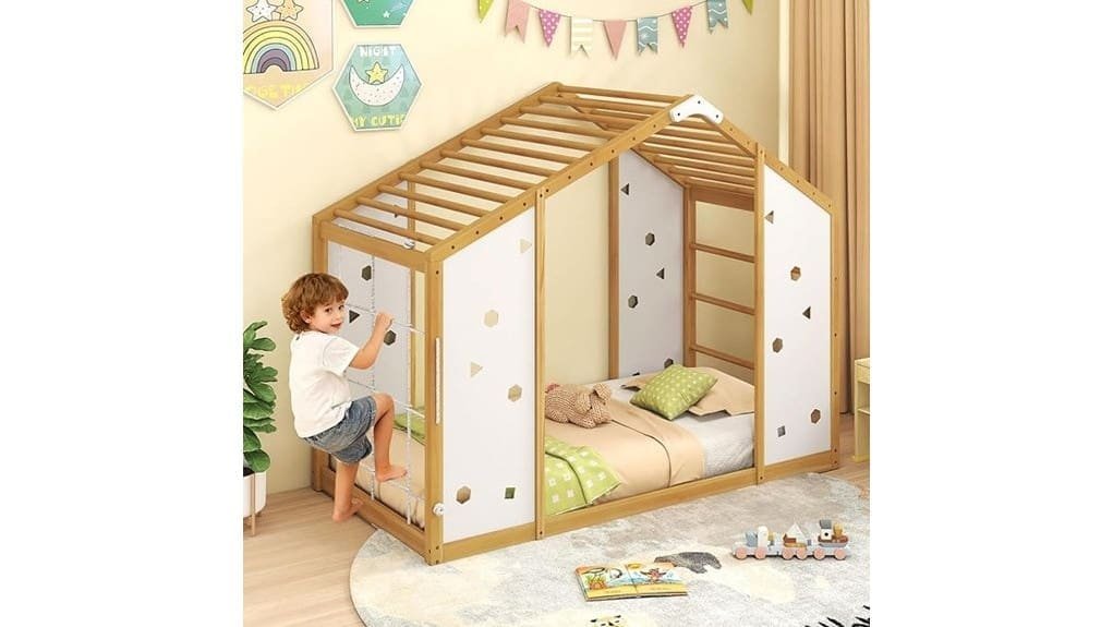 giantex twin montessori floorbed