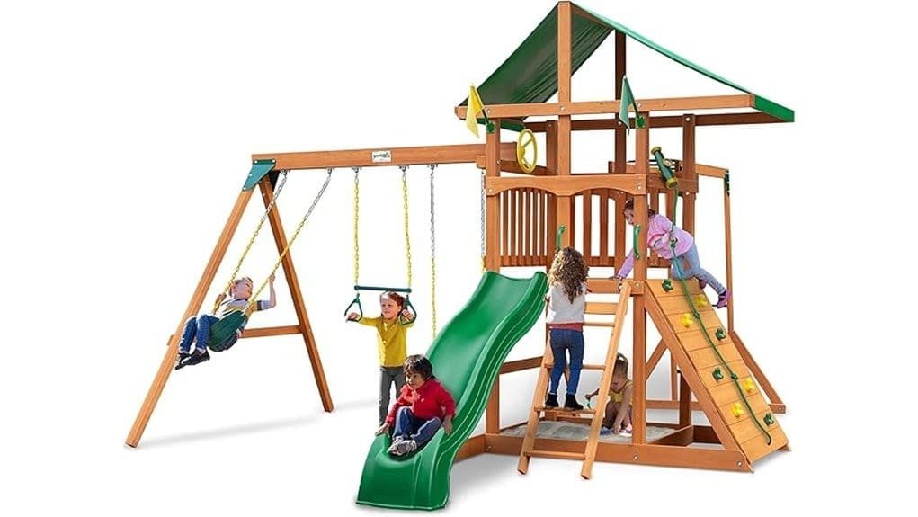 gorilla avalon wooden swingset