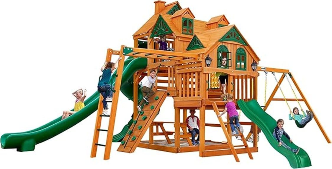 gorilla empire wood swingset gorilla empire wood swingset