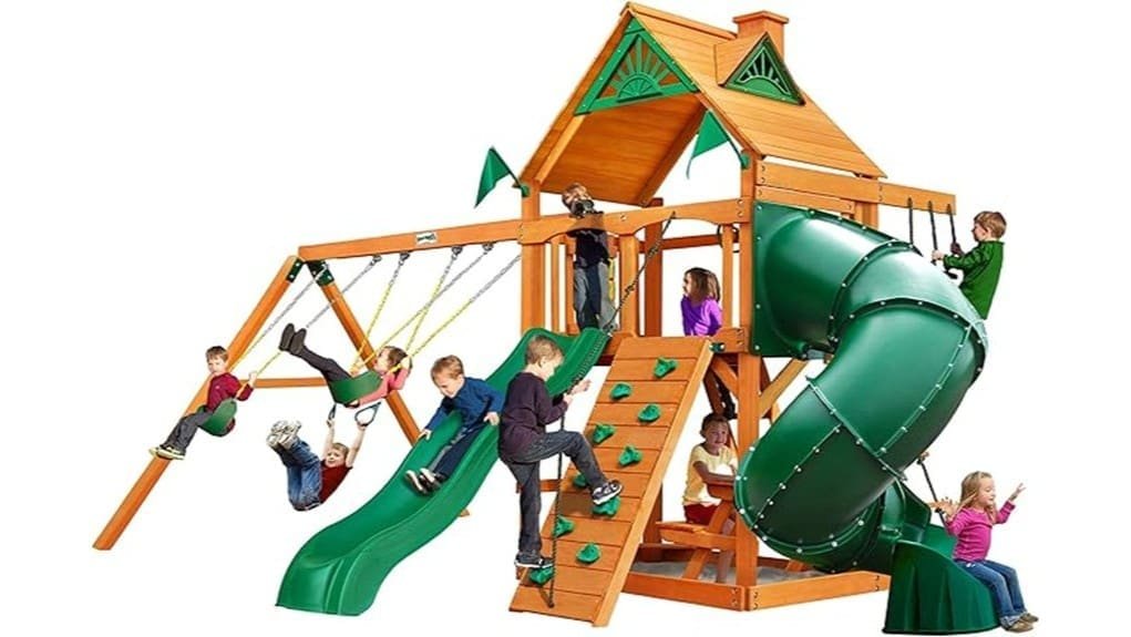gorilla mountaineer wooden swingset