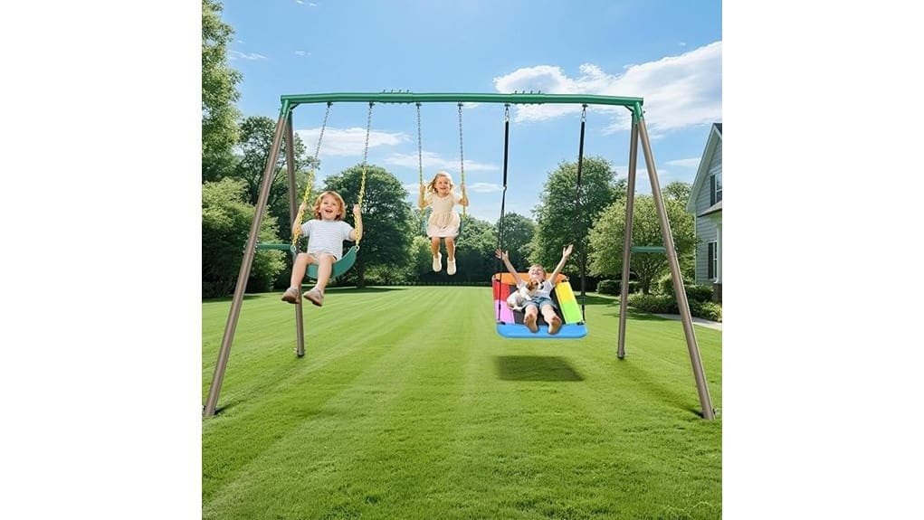 hapfan 7 3ft heavy duty swingset