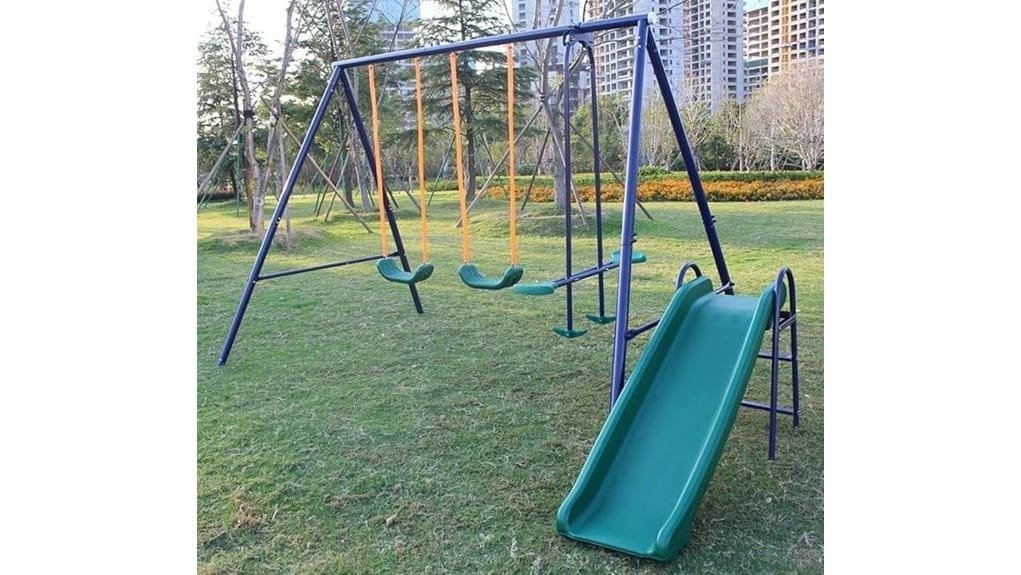 heavy duty backyard a frame playset