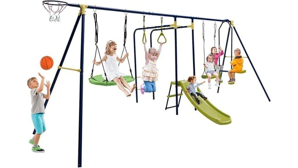 heavy duty backyard kids swing