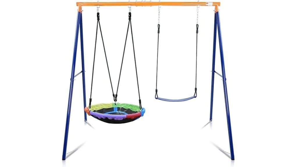 heavy duty backyard swing set