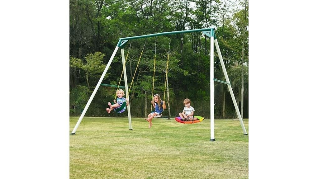 heavy duty tall swing set