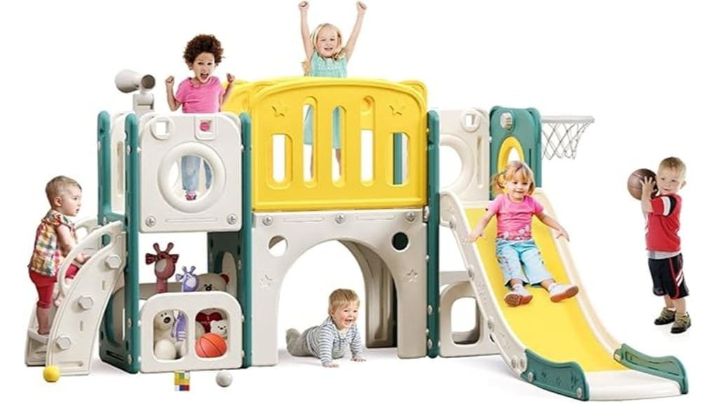 indoor toddler climber slide set