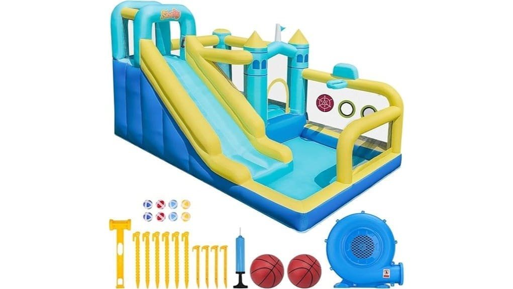 inflatable 8 in 1 playhouse