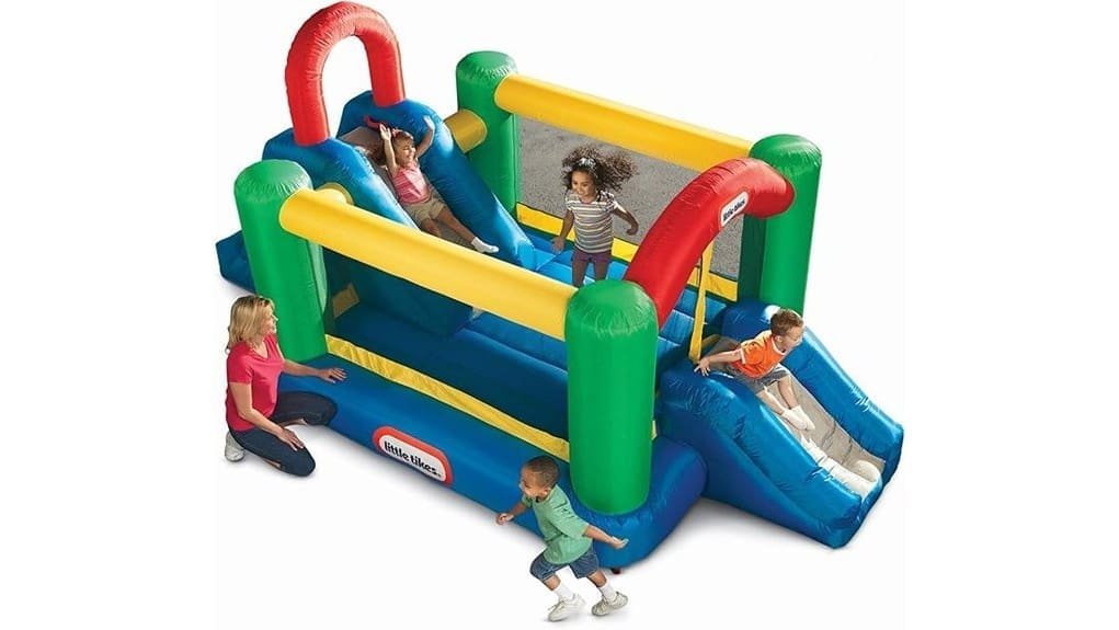 inflatable dual slide kids bouncer