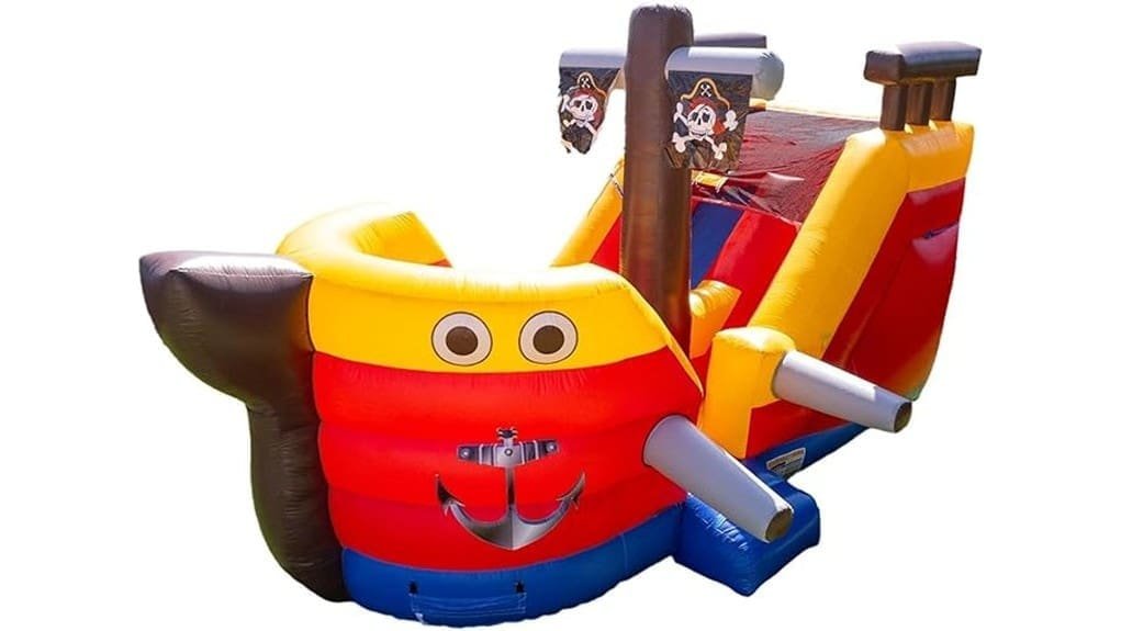 inflatable pirate ship bounce house