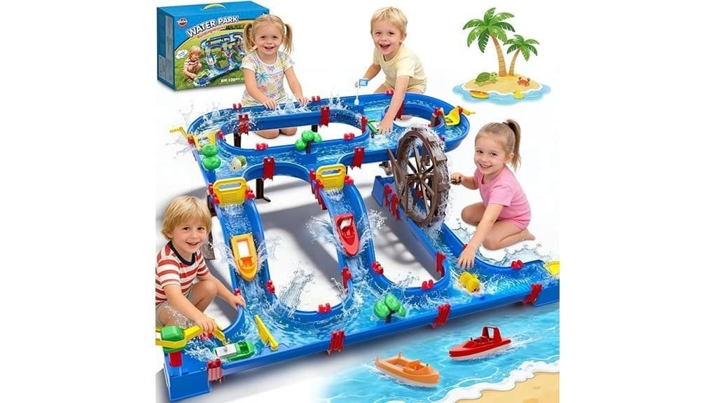 interactive double tier watermill toy