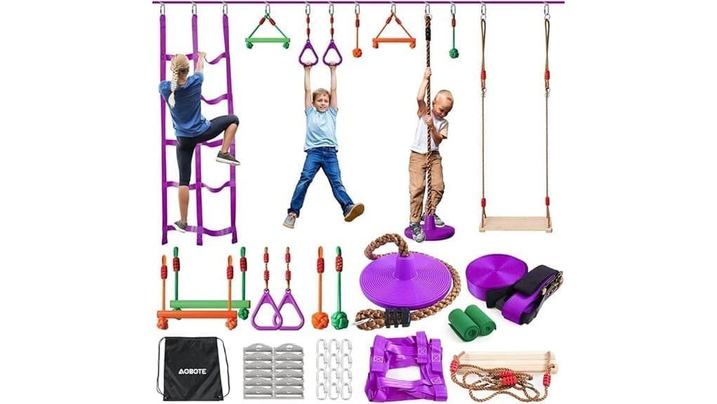 kid friendly ninja warrior course