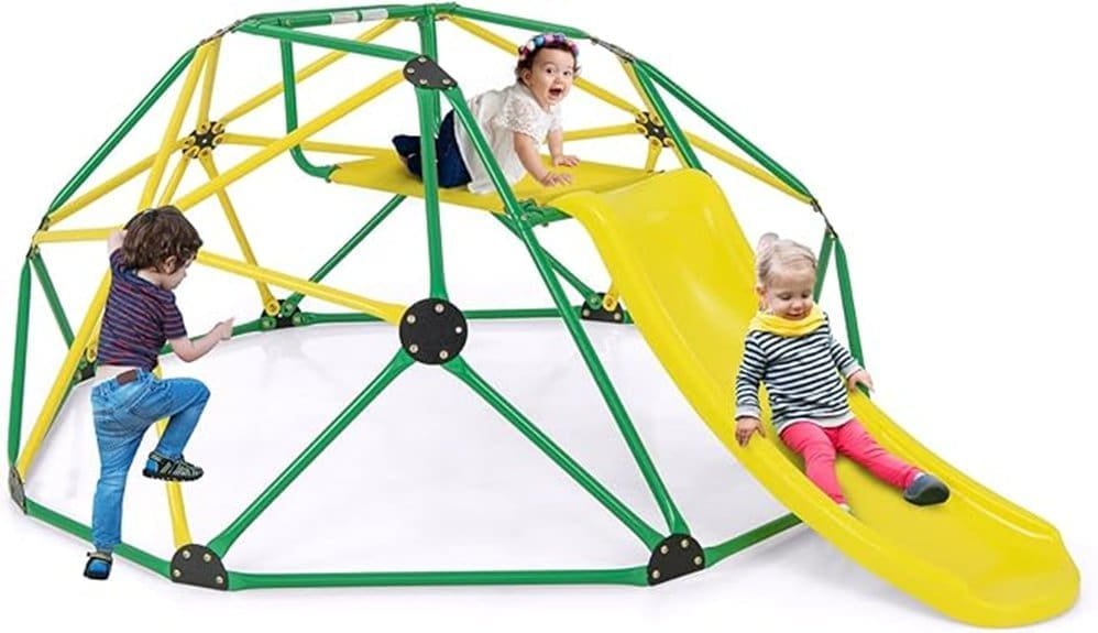kids colorful climbing dome slide