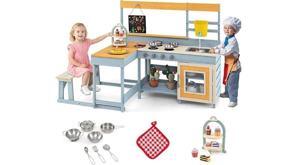 kids outdoor pretend play table