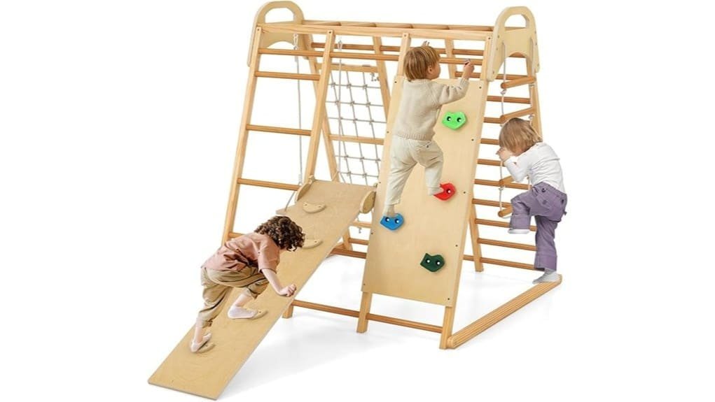 modular toddler climbing playset